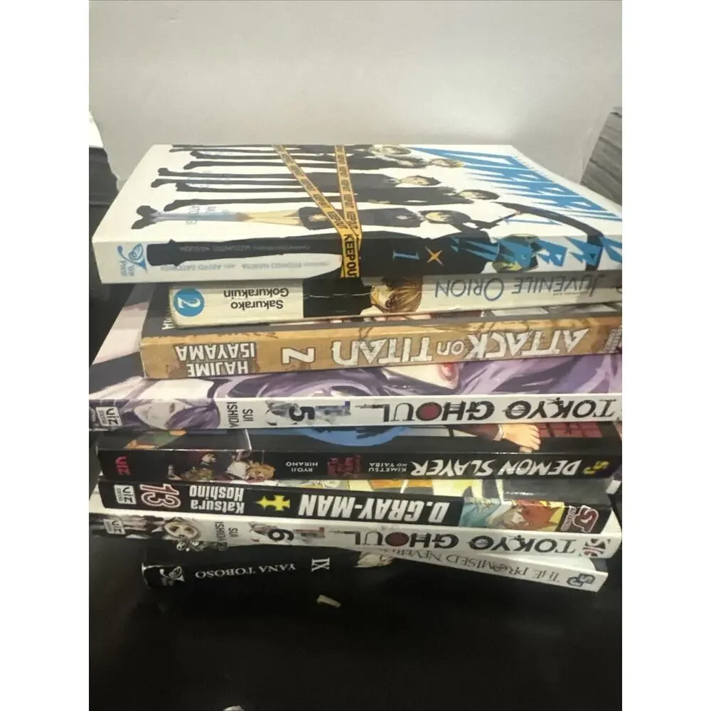 Lot of 26 Manga Books Naruto Haikyu Tokyo Ghoul Demon Slayer Fullmetal Anime